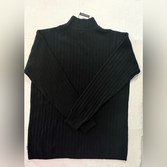 Eddie Bauer Alpine Route Essentials Ribbed Mock Neck Sweater Black NWT Size M - Picture 14 of 14